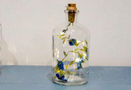 Message in a the bottle - Fleurs bleues